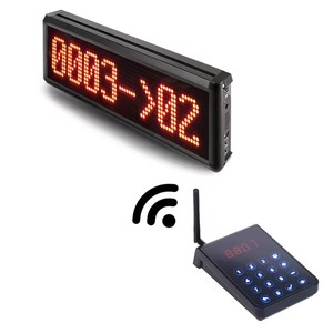 Sistema inalámbrico de llamadas en cola Sistema de paginación de invitados Número de cola Pantalla LED Sistema de gestión de colas electrónicas - Product Image 6