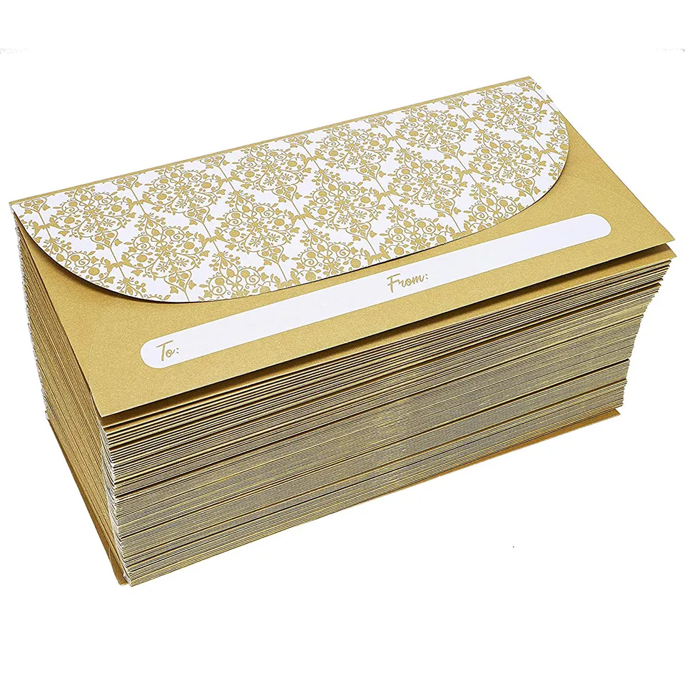 Toptan 100-Pack para zarfları mezuniyet için, düğün ve doğum günü (6.5X3 inç)