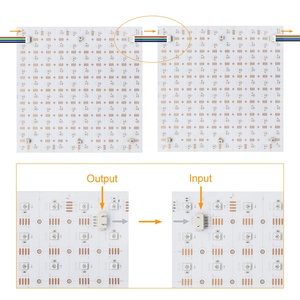 250*250มม. 100พิกเซลแผ่น LED แบบตั้งโปรแกรมได้แผ่นแผงแสดงผลแบบเมทริกซ์ LED ดิจิทัลสีเต็มสามารถระบุที่อยู่ได้