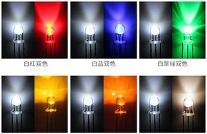 LED 5mm 3pin 2 renk ortak katot su temizle sisli LED kırmızı ve yeşil çapı 5mm yuvarlak bi-renk ile çift renk 3 bacaklar Led - Product Image 6