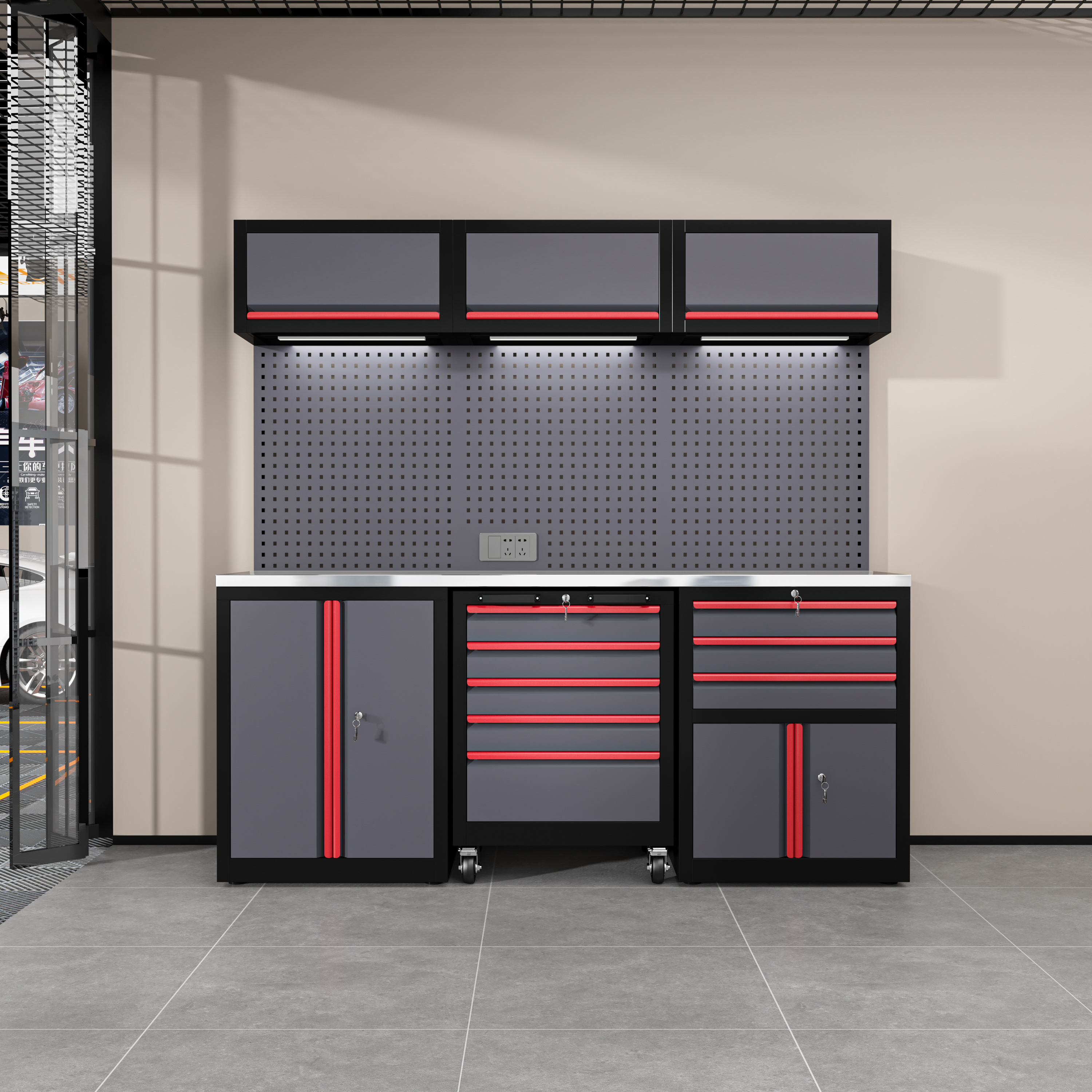 Three-unit workstation - S04