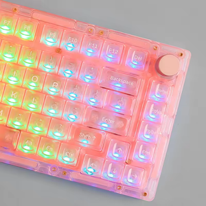 AKKO Monsgeek ICE75 PMMA funda acrílica teclado de ordenador 75% Mini teclado para juegos Led transparente 3 modos Junta Teclado mecánico - Product Image 5