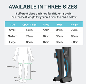 Terapie senza fili a corpo intero 4 camere sistema personalizzato di recupero dell'aria muscolare stivali massaggiatore gambe - Product Image 4