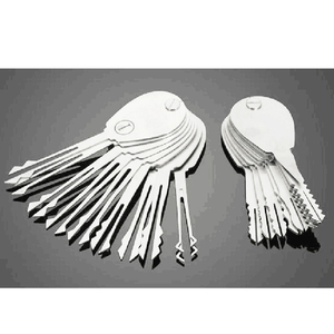 חדש 21pcs אוטומטי מקשי <span class=keywords><strong>Jigglers</strong></span> עבור דו צדדי נעילת פיק סט של מפתחות מנעול פותחן Lockpick סטי מסגר כלי