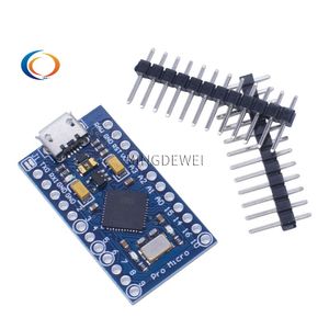 Pro Micro ATmega32U4 5V 16MHz sostituire ATmega328 per Arduinos Pro Mini con 2 fila Pin intestazione per Leonardos Mini interfaccia Usb