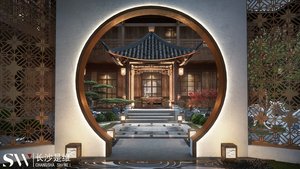 Chinese Style Villa <strong>3D</strong> <strong>Architectural</strong> Design <strong>3D</strong> <strong>Rendering</strong> Graphic Design Project Solution Capability - Product Image 5