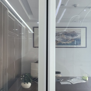Modern Design Tempered Glass <strong>Partition</strong> <strong>System</strong> Office and Living Room Wall Division with Aluminum Alloy Frame - Product Image 4