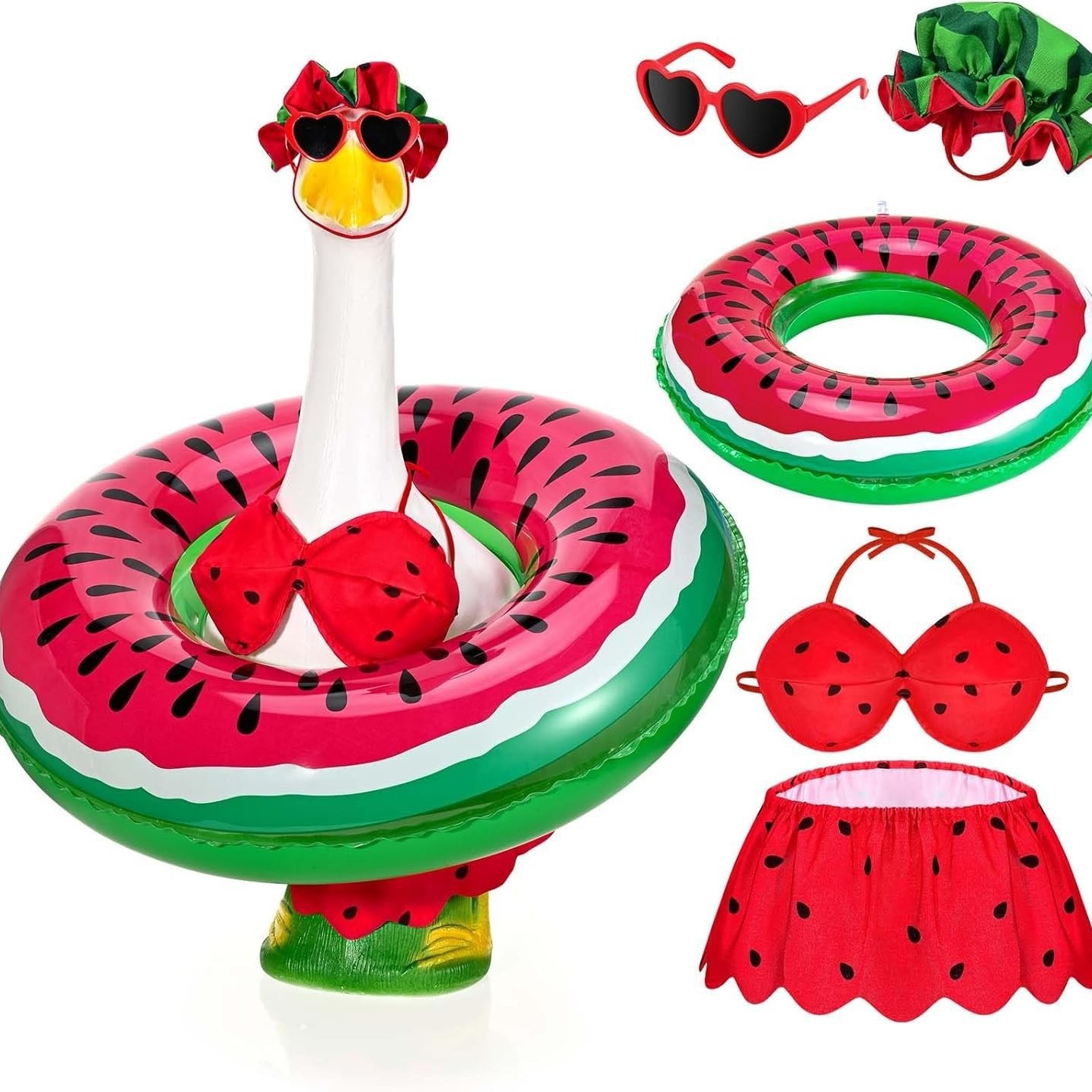 Ensemble bikini pastèque 5 pièces