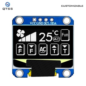 QTSS 0.96 di alta qualità \ "modulo schermo PMOLED 128x64 SSD1306 OLED IIC quadrato piccolo schermo di visualizzazione E-Paper per Arduino