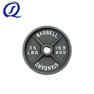 2-inch trung tâm lỗ gang Bumper tấm tiêu chuẩn Barbell tạ đĩa tấm cho trọng lượng đào tạo - Product Image 2