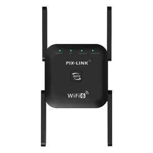 Pix-Link 2025 WiFi 6 AX1800 Dual Band 2.4GHz 5.8GHz ช่วง Extender 1800Mbps ไร้สาย Repeater AX21การเข้ารหัส WEP - Product Image 1