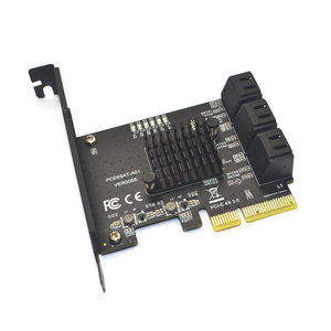 SATA <strong>PCI</strong> E Adapter 6 Ports SATA 3.0 to <strong>PCI</strong> Express X4 Expansion Card SATA3.0 PCIe <strong>PCI</strong>-e SATA <strong>Controller</strong> for HDD ASMedia ASM1166 - Product Image 2