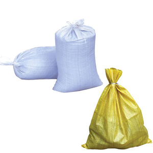 Sacos de areia de polipropileno com corda de amarrar, saco de areia tecido <span class=keywords><strong>pp</strong></span> para canadá, 14 polegadas x 26 polegadas
