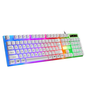 Combo de teclado y ratón luminoso para Gaming, luz LED, para PC y ordenador - Product Image 1