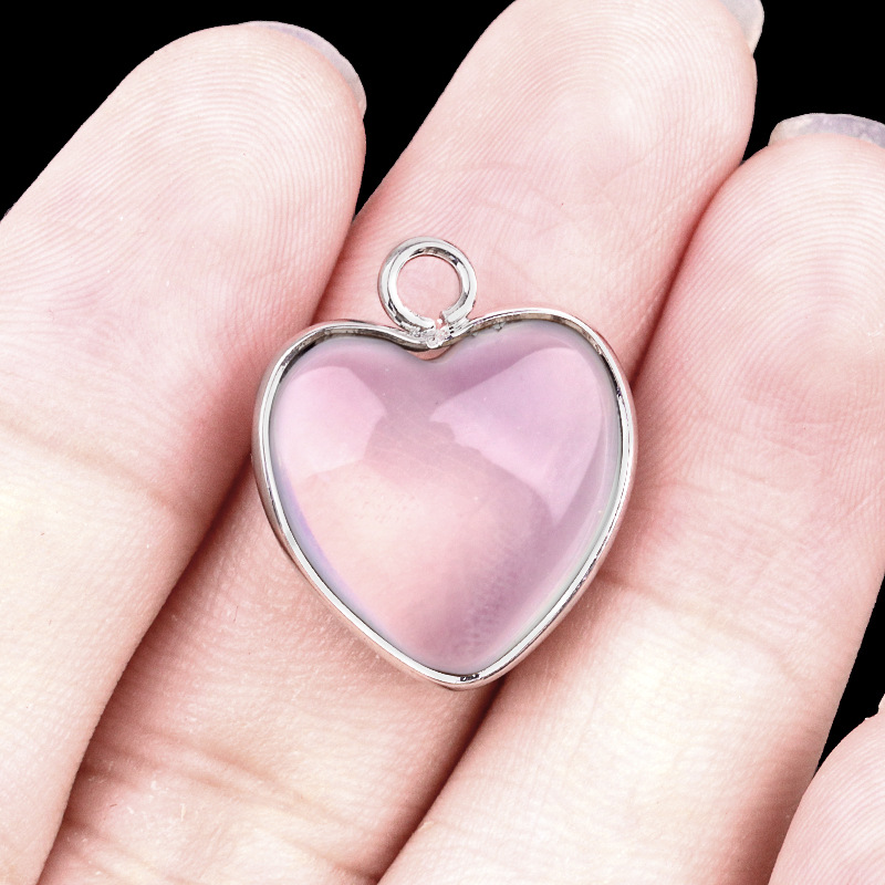 Pendentif unique opale (synthétique) (argent)