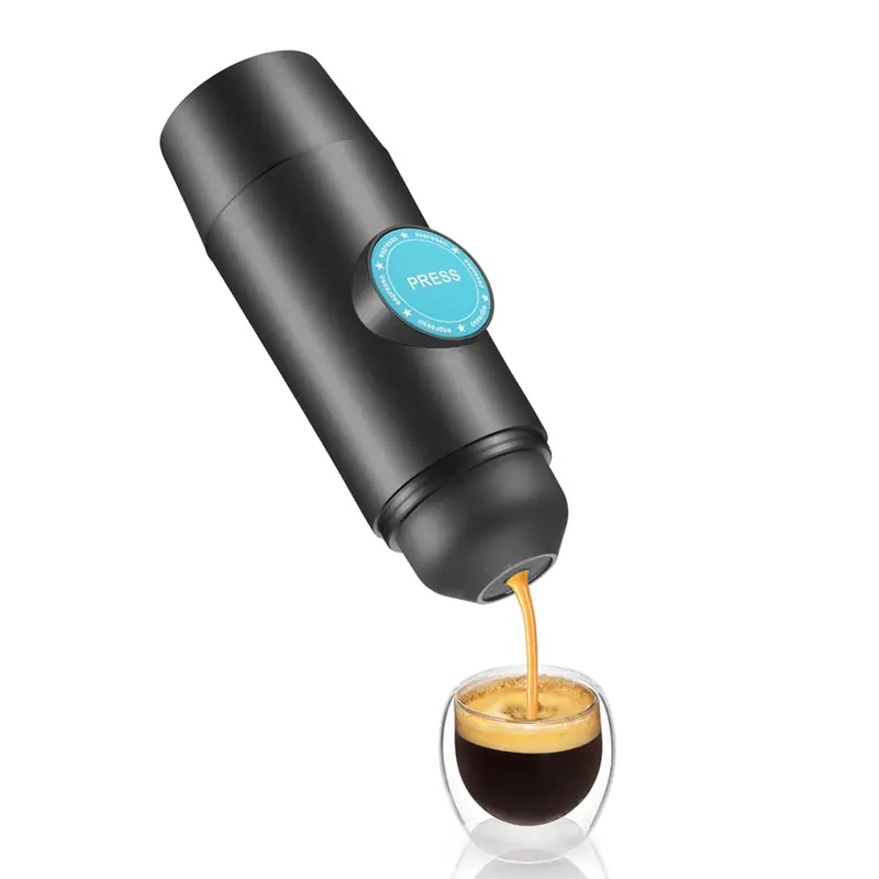 छोटे यात्रा मैनुअल कॉफी निर्माता कैप्सूल मिनी मैनुअल प्रेस पोर्टेबल एस्प्रेसो कॉफी निर्माता के लिए बिजली या कैप्सूल