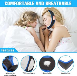 Dispositif d'aide au blocage du sommeil profond anti-ronflement Amazon même style mentonnière réglable - Product Image 3