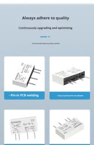 Relé de Estado Sólido Miniatura SENNDIK de Alta Performance com Controle DC de 4 Pinos GJ-5FA-L, Confiável, 12-24V - Product Image 6