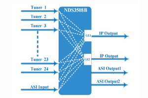 Satellite Streamer 16 In1 <strong>DVB</strong>-S to <strong>IP</strong> Spts Mpts FTA <strong>Dvb</strong>-s2 to Udp Rtp 24in1 Tuner to <strong>IP</strong> Gateway - Product Image 4