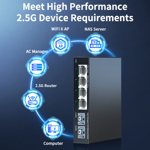 2.5GbE智能管理交换机，4端口RJ45 2500Mbps网络管理以太网交换机2端口10G SFP + 插槽家庭实验室设置交换机 - Product Image 4
