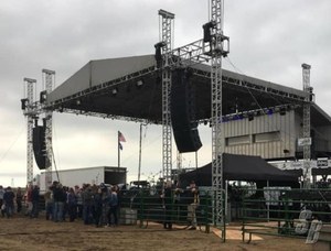 Traliccio di illuminazione dj con sistema audio per altoparlanti line array per eventi truss - Product Image 6