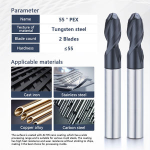 DOHRE CNC Steel karbür kesici aracı Tungsten topu burun çelik için freze kesicisi End Mill - Product Image 4