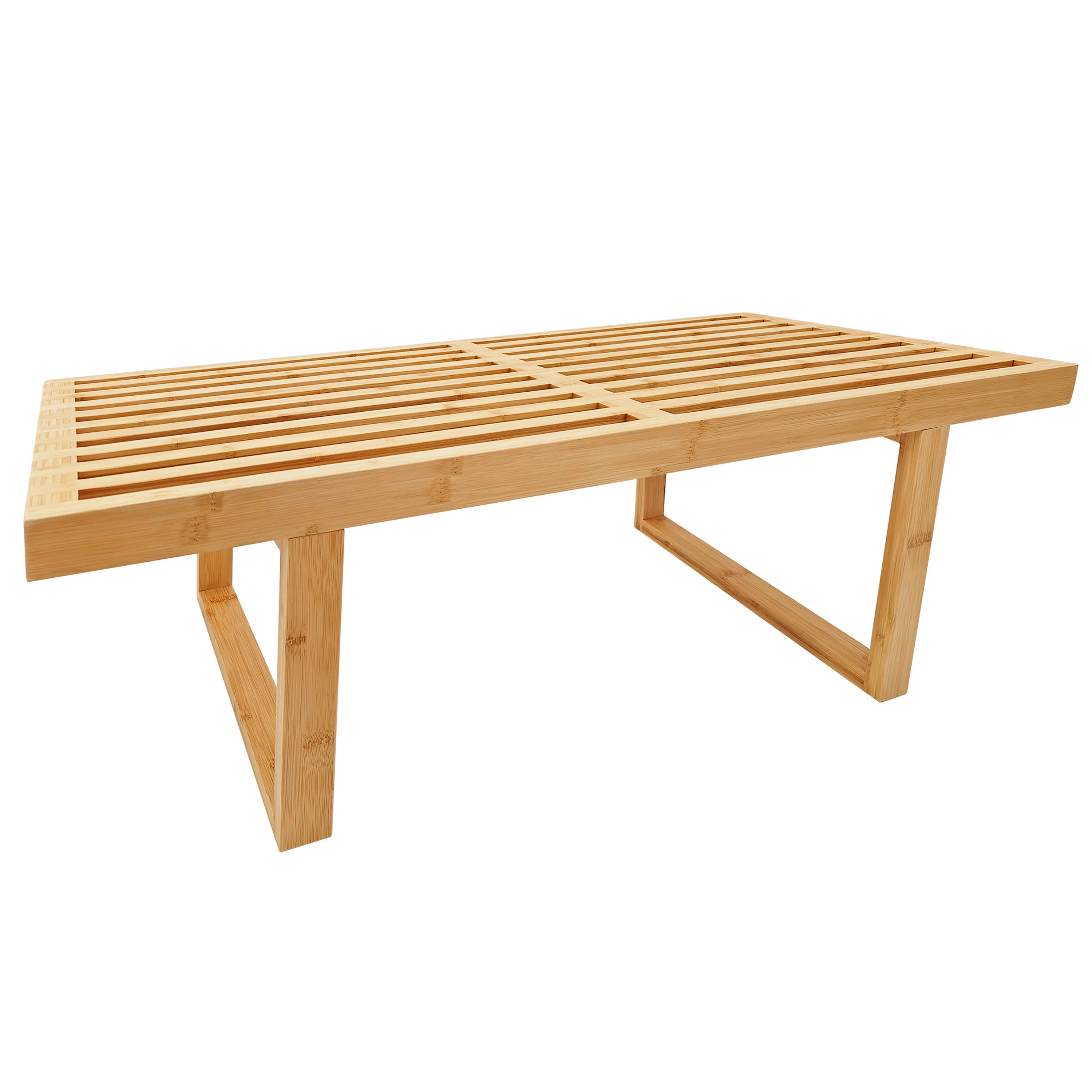 Banco de madeira e cadeiras de jantar Cadeira de bancada de madeira de bambu para exterior