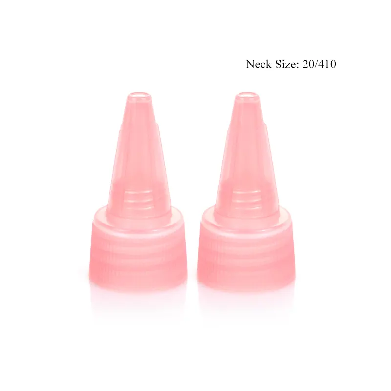 कस्टम रंग गुलाबी मोड़ शीर्ष बोतल कैप प्लास्टिक की बोतल के लिए मोड़ शीर्ष टोपी बोतल