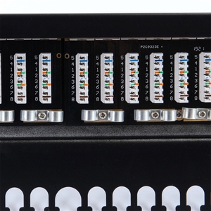 Cat6AFTPパッチパネルCat5e Cat6 Cat6ACat7モジュール用の24ポートシールド非シールドカスタマイズパッチパネル - Product Image 5