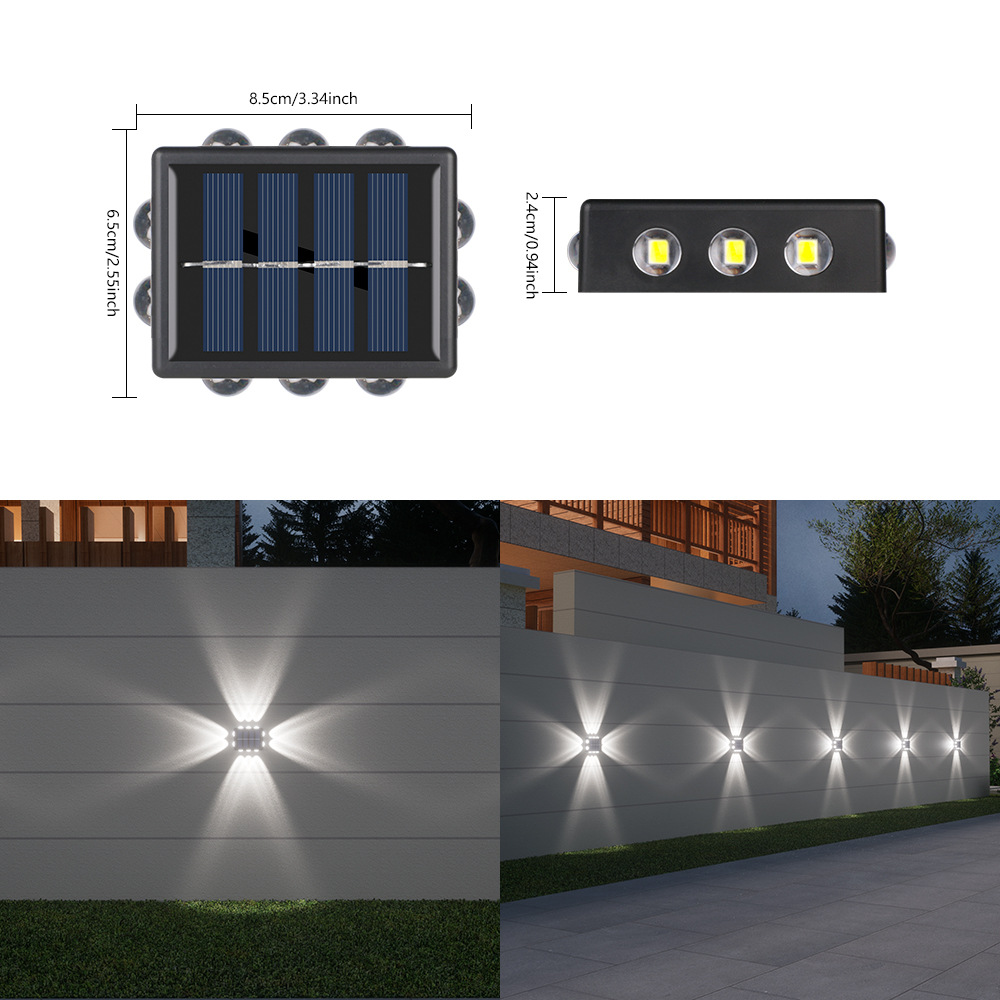 Miroir convexe à 10 LED, lumière blanche