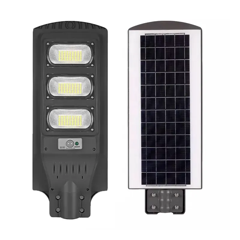 Farola Solar para exteriores IP65, lámpara de 120W con Sensor de movimiento inteligente de alto lúmenes, todo en uno, precio de fábrica