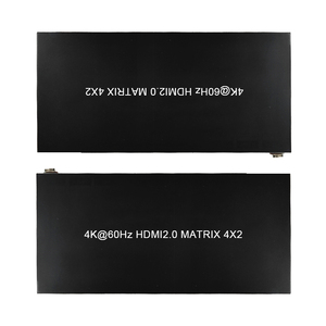 HDMI 2,0 4k @ 60Hz HDMI Matrix 4x2 HDCP 2,2 compatible con control remoto y botón 3D