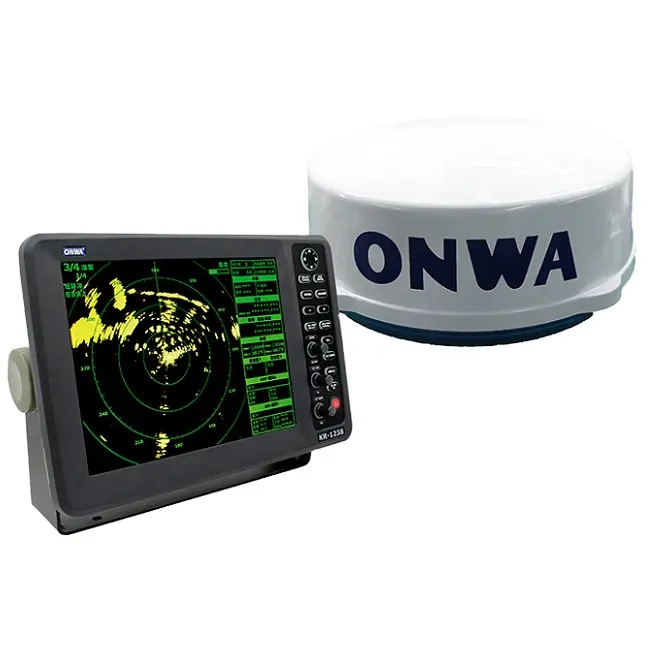 Yüksek kaliteli gemi tekne deniz Radar navigasyon ARPA AIS ekran ve hedef izleme ile 12 15 inç renkli LCD deniz Radar