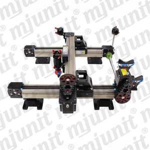 Máquina de corte e gravação a laser mjunit, trilho de guia <span class=keywords><strong>linear</strong></span>, transmissão mecânica de cabeça dupla de cabeça única