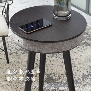 Mesa MDF multifuncional: Audio Bluetooth + carga inalámbrica | Suministro B2B para interiores modernos - Product Image 1