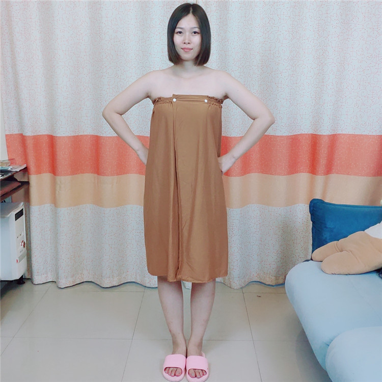 ผ้าฝ้ายแท้สีน้ำตาลกาแฟ
