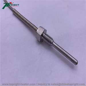 Termopar tipo K/J con sensor de temperatura de tornillo fijo con rosca NPT de 1/4 "1/2" - Product Image 2