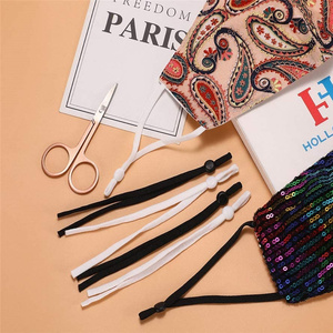 3mm 5mm adjustable <strong>elastic</strong> band adjustable ear <strong>loops</strong> adjustable <strong>elastic</strong> rope for face adjustable <strong>elastic</strong> strap
