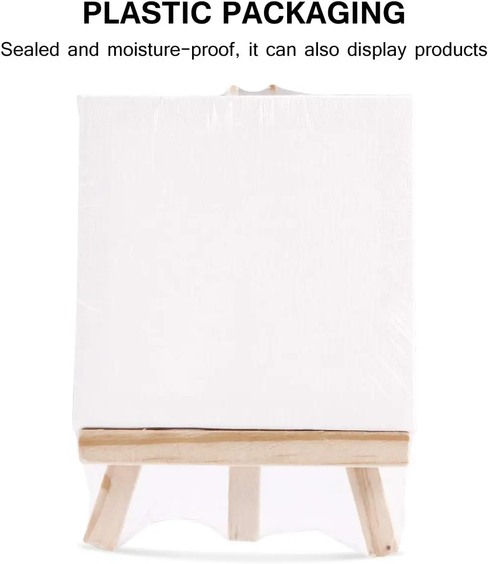 8 * 15 cm easel /10 * 10 cm leinwand kunstzubehör easel ständer sets holz mini-essig mit leinwand für kinder malen und zeichnen