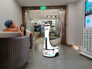 Robot de entrega de material ABS de diseño personalizado, robot automatizado tipo Panda para entrega de alimentos - Product Image 6