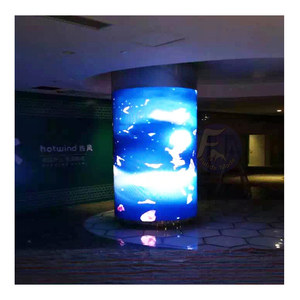 Coperta P1.5 P1.6 P1.8 P1.9 P2 P2.5 P3 P4 Morbida Ha Condotto il Modulo Curvo Flessibile Display A Led Dello Schermo Per Colonna Cilindrica video Dello Schermo - Product Image 4