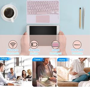 Abs超薄型キーボードユニバーサルバージョンワイヤレスキーボードCタイプケーブル<span class=keywords><strong>Bluetooth</strong></span> MacワイヤレスキーボードMi Pad 7 Pro用