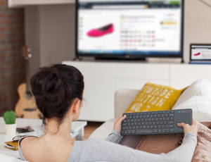 Ultra-Slanke Qwerty 2.4G Draadloos Toetsenbord Met Touchpad Muis Voor Desktop - Product Image 6