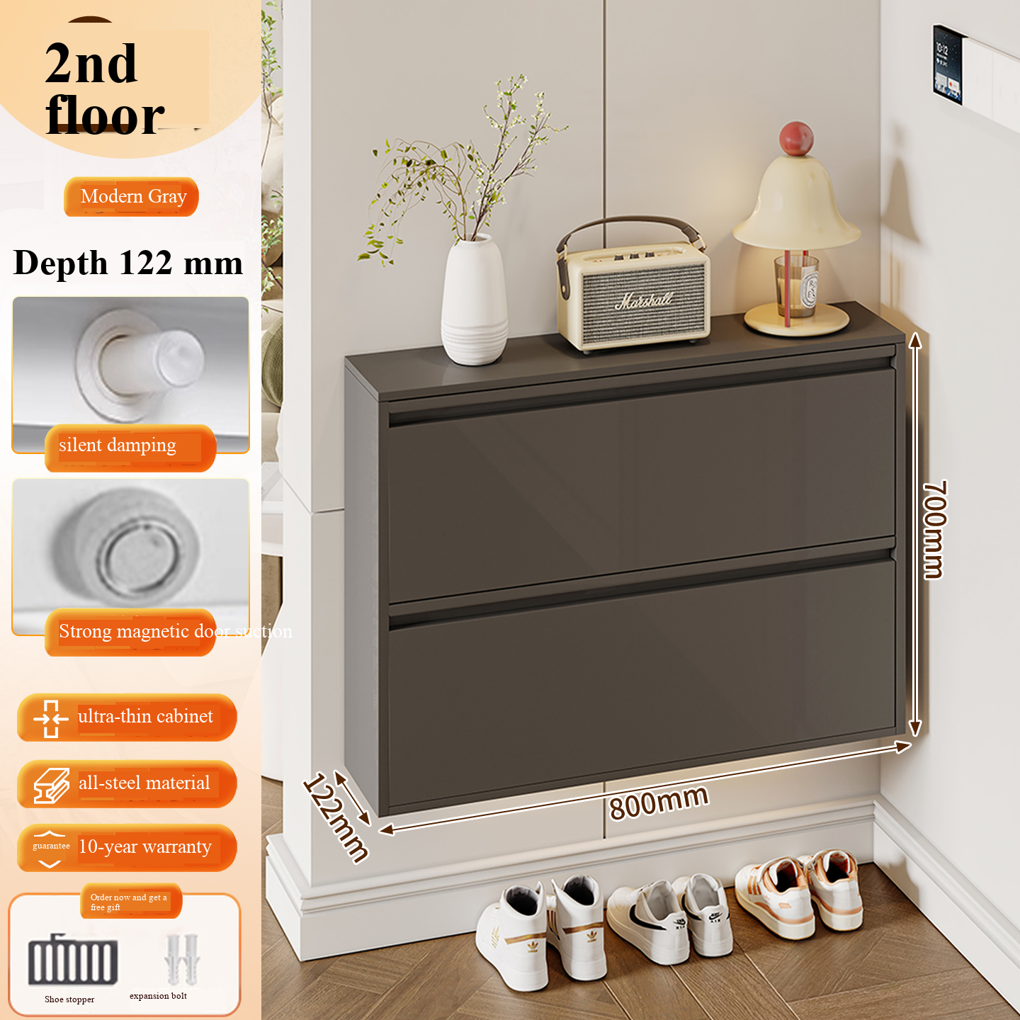 2nd floor 800 long gray