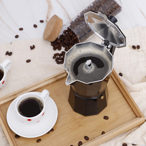 Moka pot <span class=keywords><strong>1</strong></span> <span class=keywords><strong>3</strong></span> 6 9 12 fincan <span class=keywords><strong>2</strong></span> 5 10 15oz çift vana pot pot seti espresso kahve bialetti paslanmaz çelik pot pot