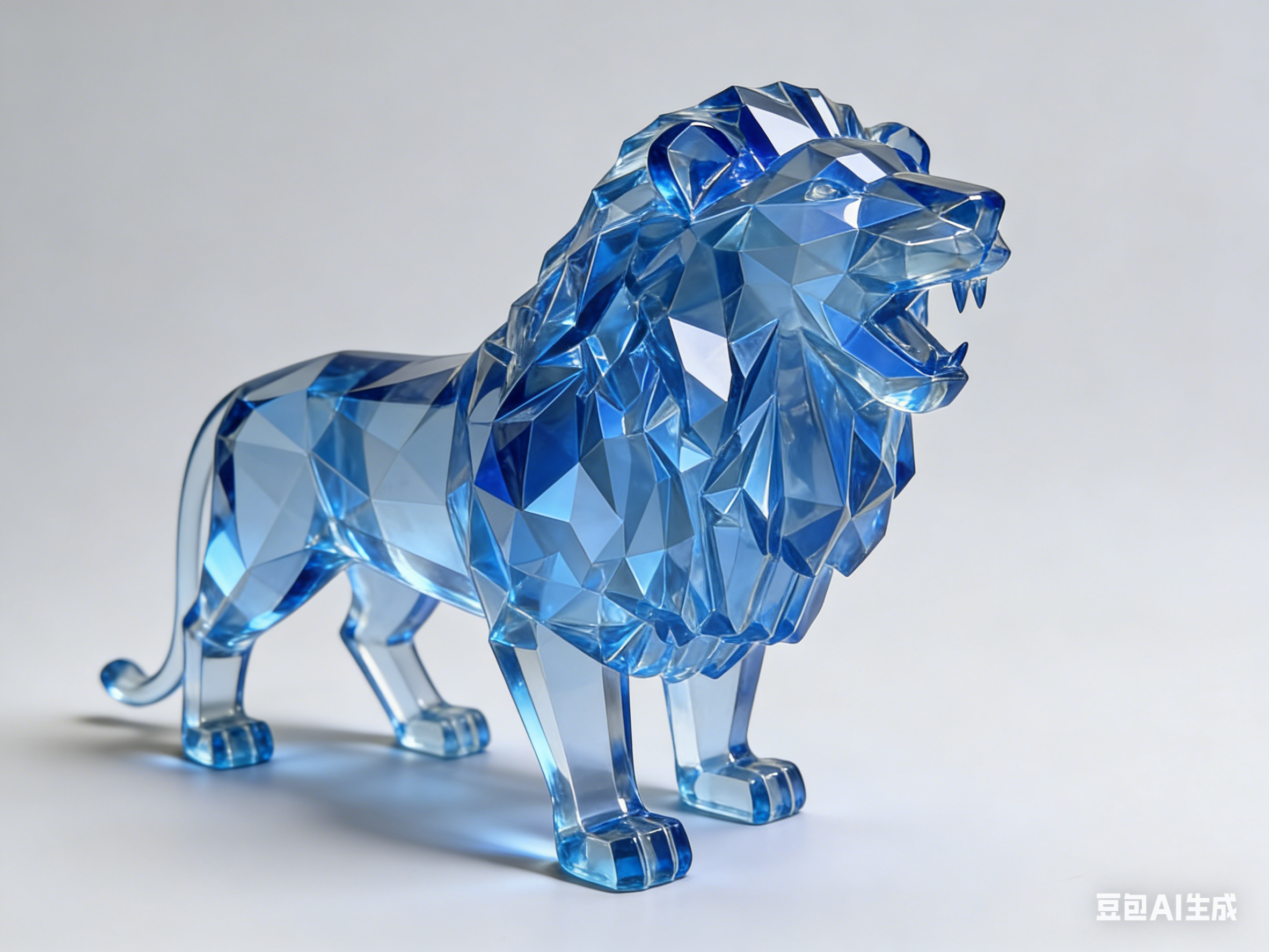 Blu e trasparente