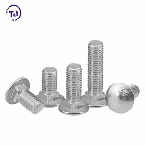 M12 X 30 8.8 Grade American and British White Zinc coach <strong>Bolt</strong> Round Head <strong>Ribbed</strong> <strong>Neck</strong> <strong>Carriage</strong> <strong>Bolt</strong>