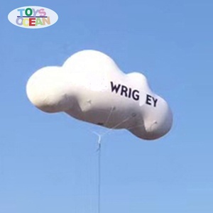 イベント装飾用のPVCヘリウムクラウドボールを広告するためのフライタブルクラウドバルーンカスタマイズされたインフレータブルクラウドを飛ぶ - Product Image 2