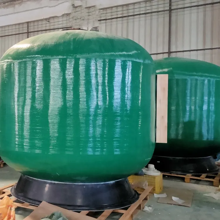 Harga pabrik Filter pasir kolam Fiber Glass 800Mm hijau untuk bak Spa panas