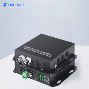 Fibra única de modo único con 1 puerto de datos inversos RS485 FC Transceptor óptico de video de 20KM - Product Image 6